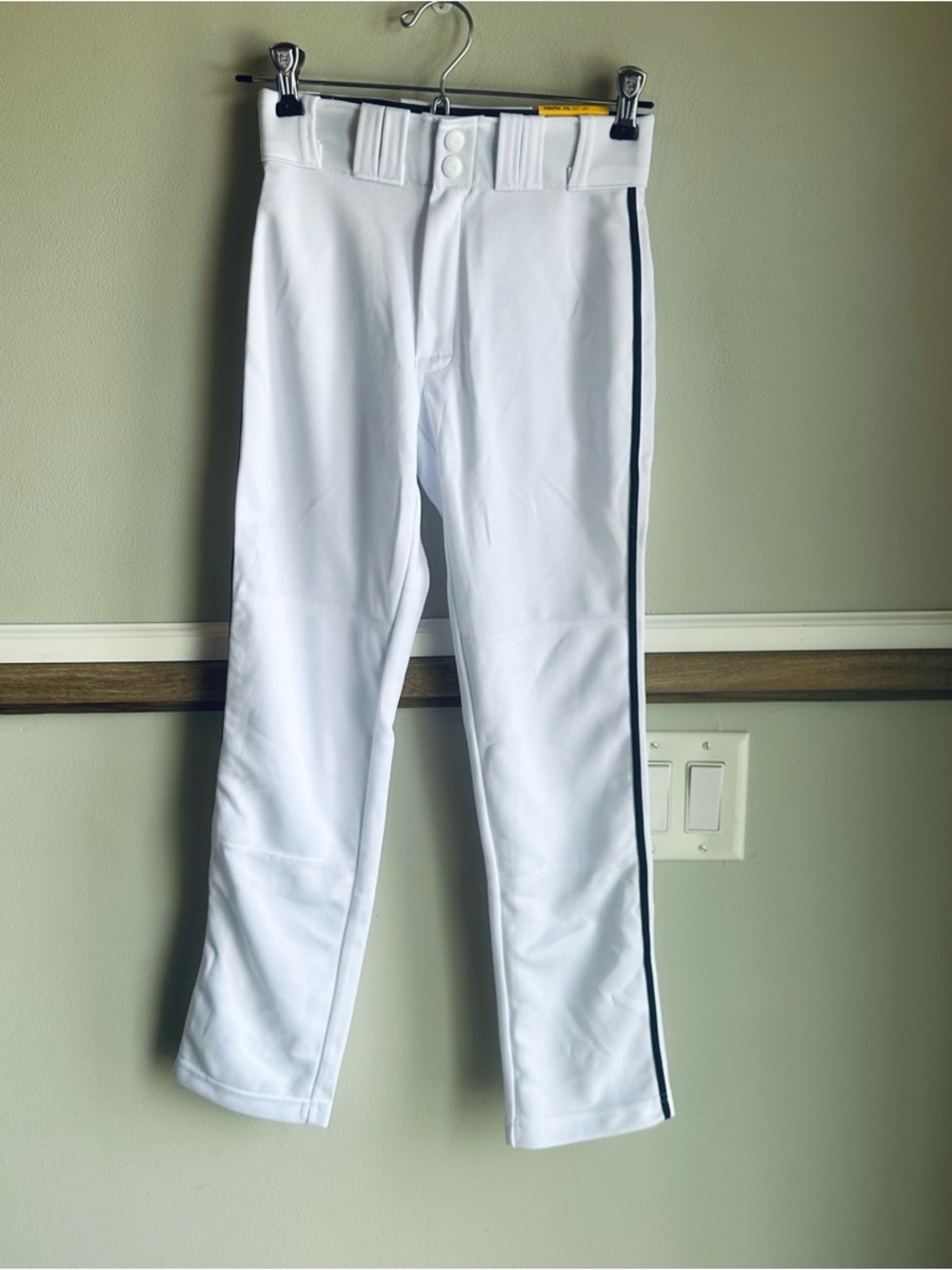 Easton Rival + White Navy Piping Youth Baseball Pants​